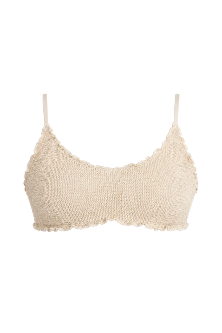CYPRUS SCALLOPED BRALETTE BIKINI TOP
