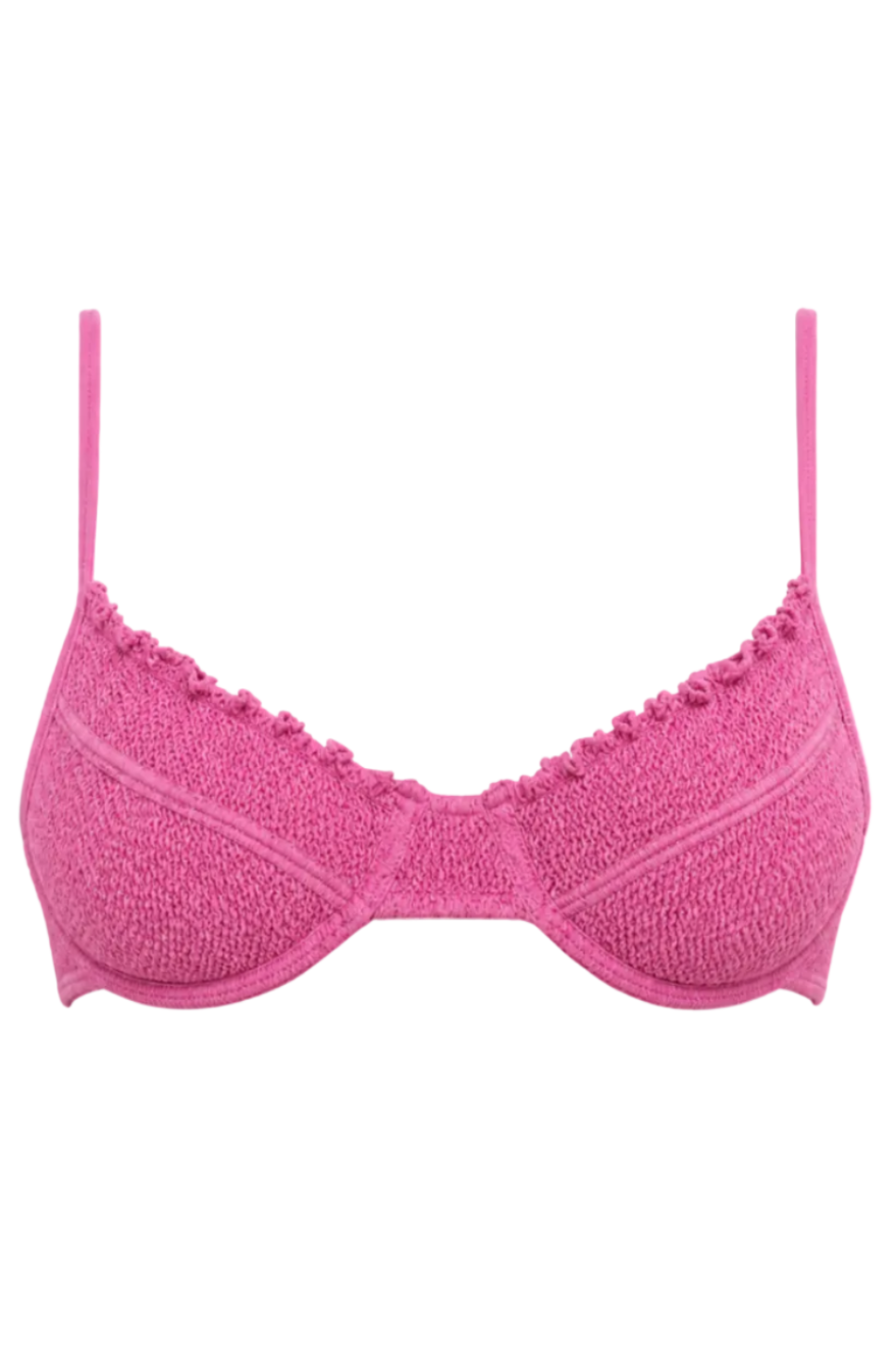 MALIBU SCALLOPED UNDERWIRE BIKINI TOP