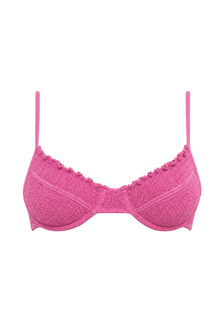 MALIBU SCALLOPED UNDERWIRE BIKINI TOP