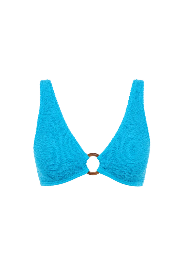VIENNA TORTOISE SCOOP NECK BIKINI TOP