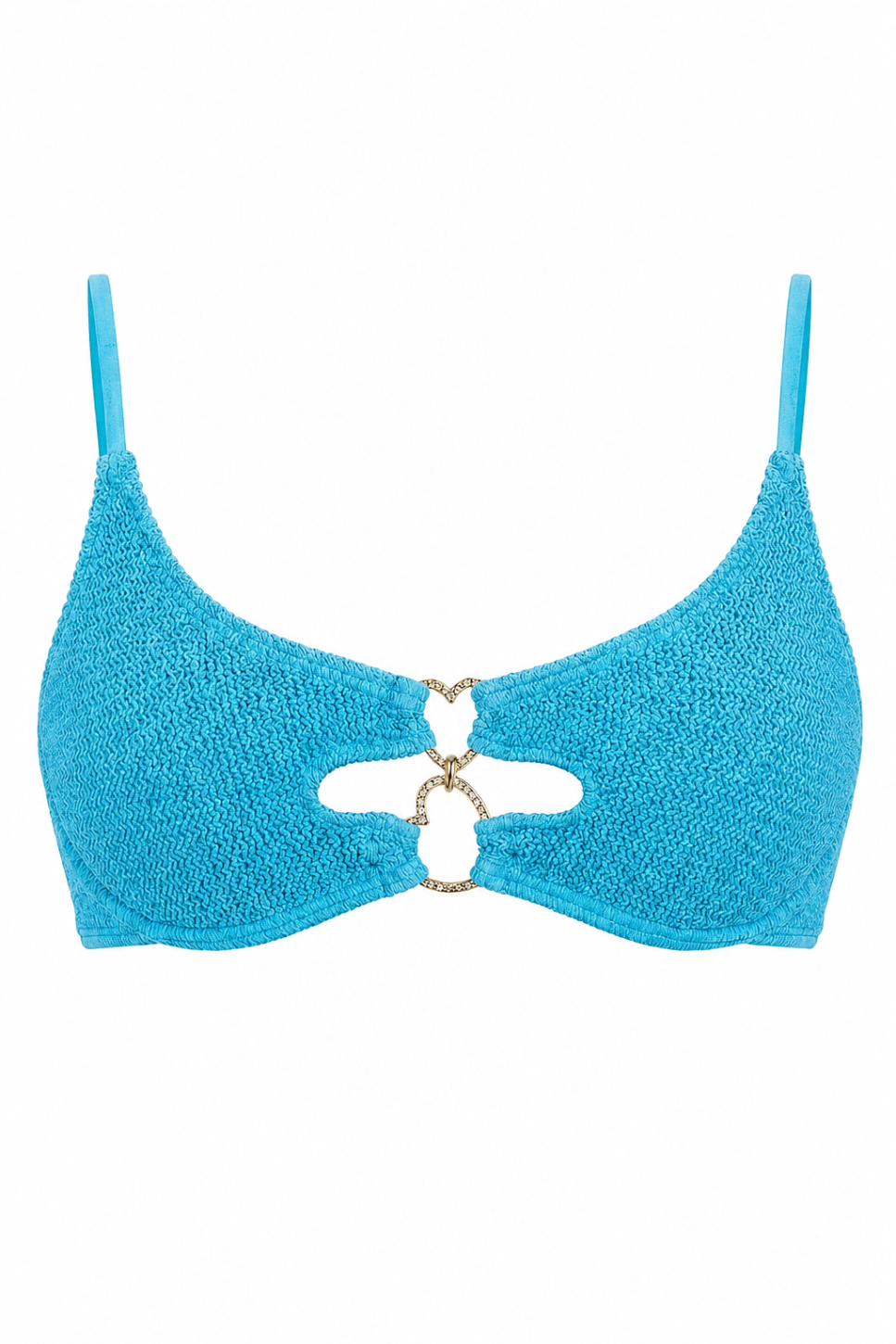 LONDON MULTI HEART SCOOP BIKINI TOP