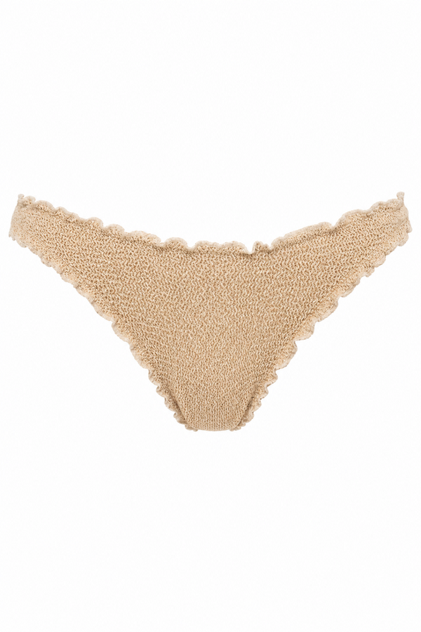 BERMUDA SCALLOPED FULL COVERAGE BIKINI BOTTOM