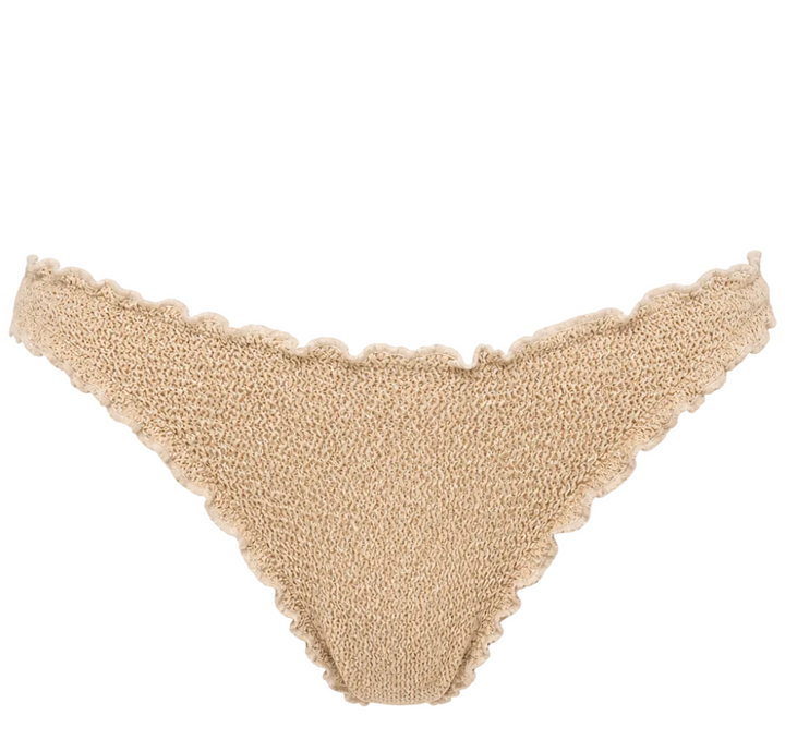 BERMUDA SCALLOPED FULL COVERAGE BIKINI BOTTOM
