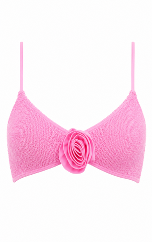 ROSE MALDIVES BRALETTE BIKINI TOP