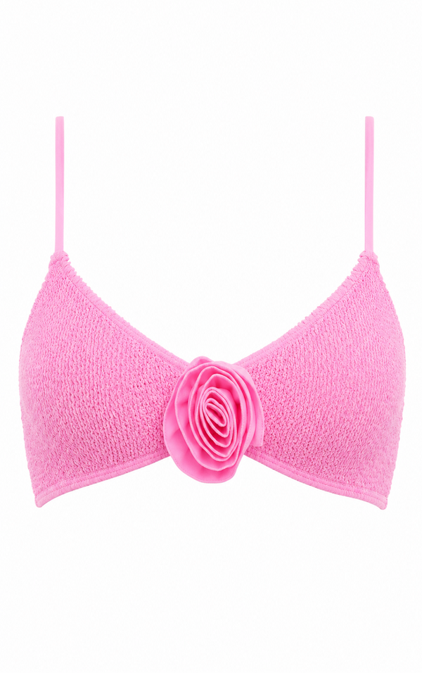 ROSE MALDIVES BRALETTE BIKINI TOP