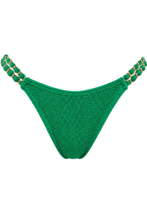 SYDNEY GOLD CHAINS FULL COVERAGE BIKINI BOTTOM