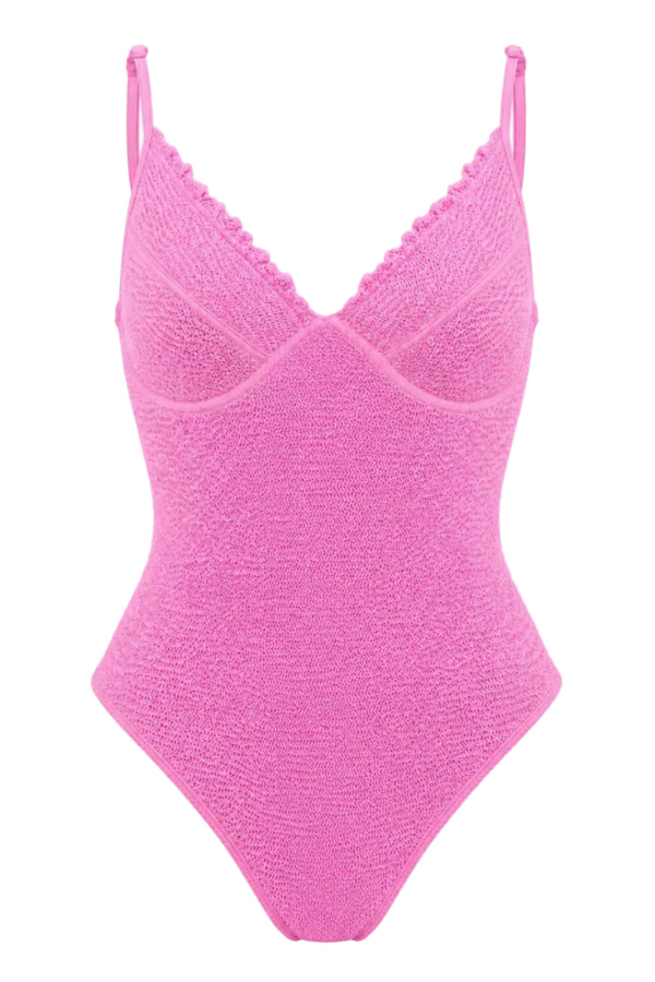 MALIBU SCALLOPED UNDERWIRE ONE PIECE SWIMSUIT