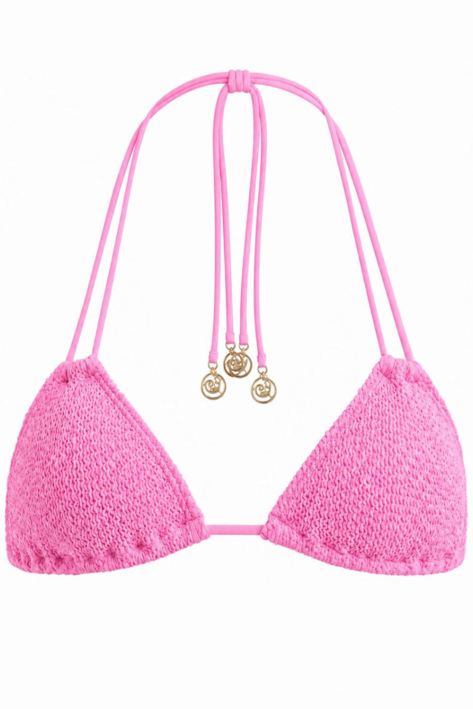 CAPRI STRINGS TRIANGLE GOLD ACCESSORIES BIKINI TOP