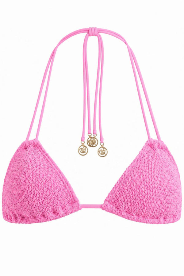 CAPRI STRINGS TRIANGLE GOLD ACCESSORIES BIKINI TOP