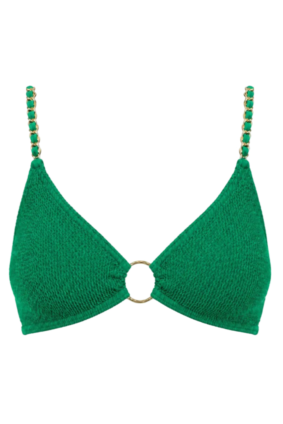 BLUEWATERS CHAINS BRALETTE GOLD RING BIKINI TOP