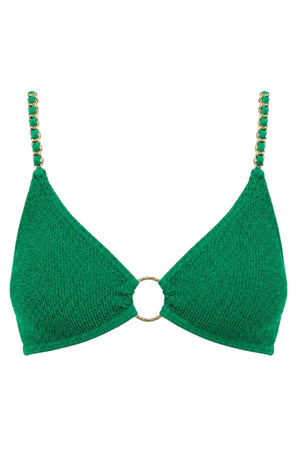 BLUEWATERS CHAINS BRALETTE GOLD RING BIKINI TOP