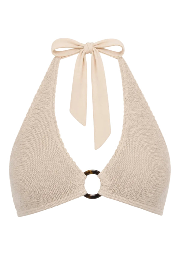 MILAN TORTOISE RING HALTER BIKINI TOP
