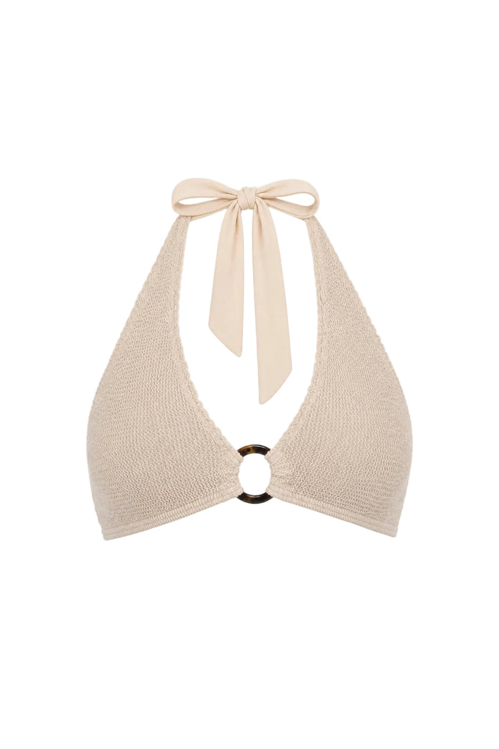 MILAN TORTOISE RING HALTER BIKINI TOP