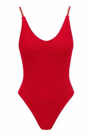SYDNEY GOLD CHAINS ONE PIECE SWIMSUIT