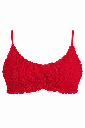 CYPRUS SCALLOPED BRALETTE BIKINI TOP