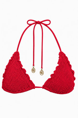 MALTA SCALLOPED TRIANGLE BIKINI TOP