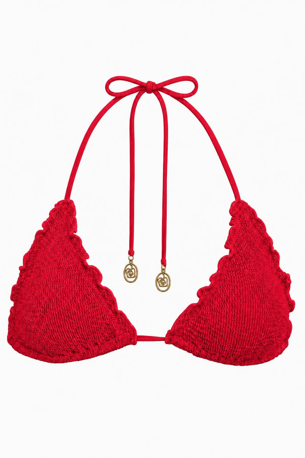 MALTA SCALLOPED TRIANGLE BIKINI TOP