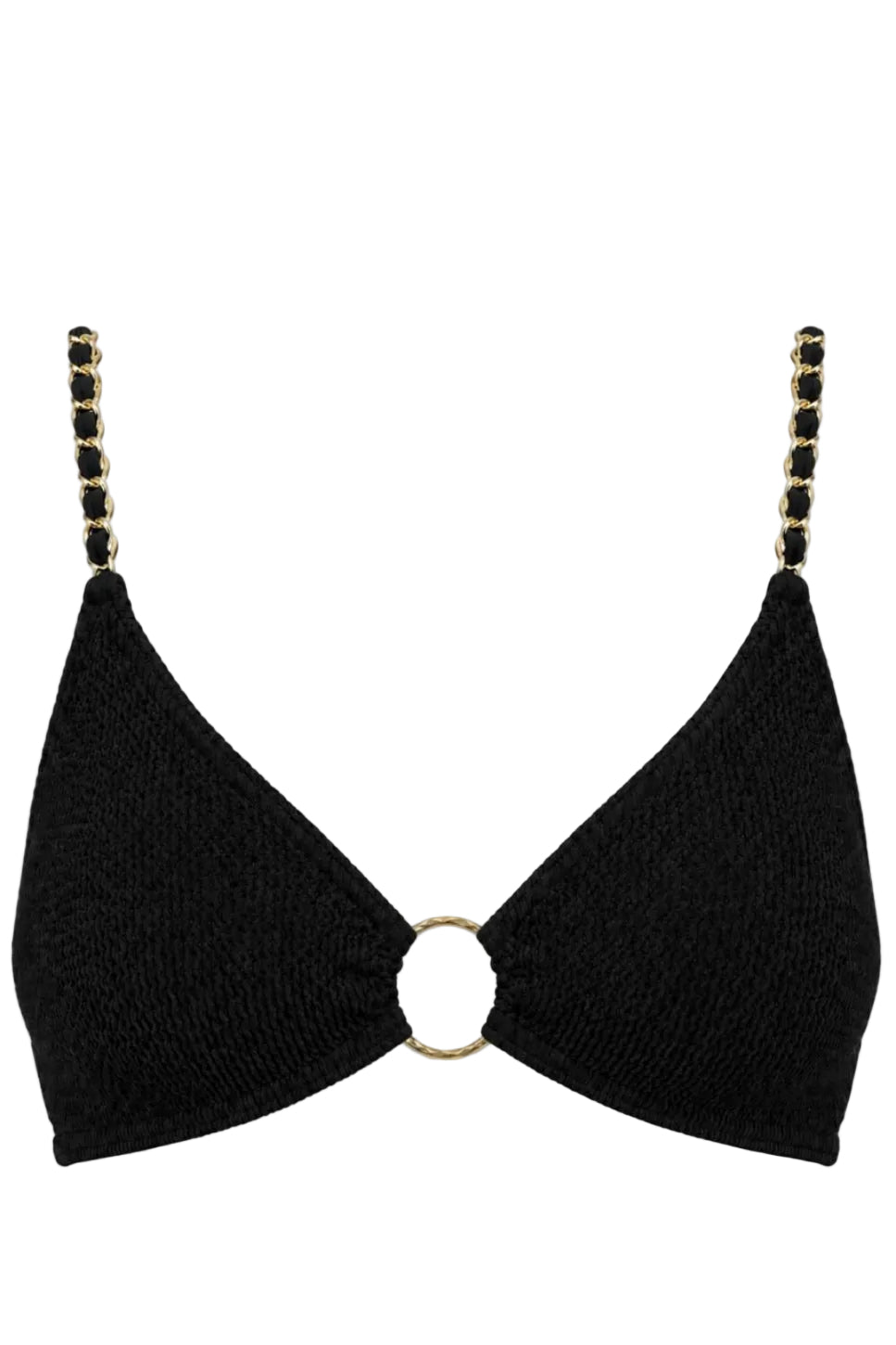 BLUEWATERS CHAINS BRALETTE GOLD RING BIKINI TOP