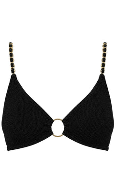 BLUEWATERS CHAINS BRALETTE GOLD RING BIKINI TOP