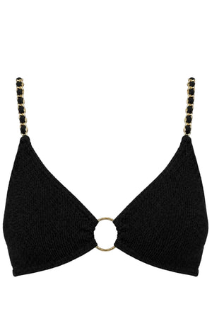 BLUEWATERS CHAINS BRALETTE GOLD RING BIKINI TOP