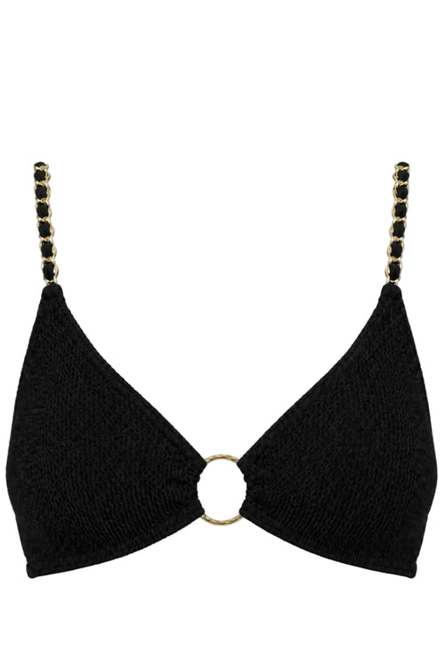 BLUEWATERS CHAINS BRALETTE GOLD RING BIKINI TOP
