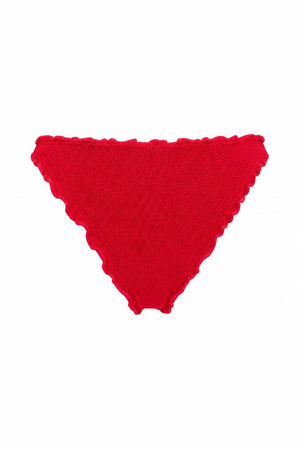 CYPRUS SCALLOPED CHEEKY BIKINI BOTTOM
