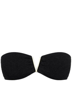 NEWPORT V GOLD BANDEAU BIKINI TOP