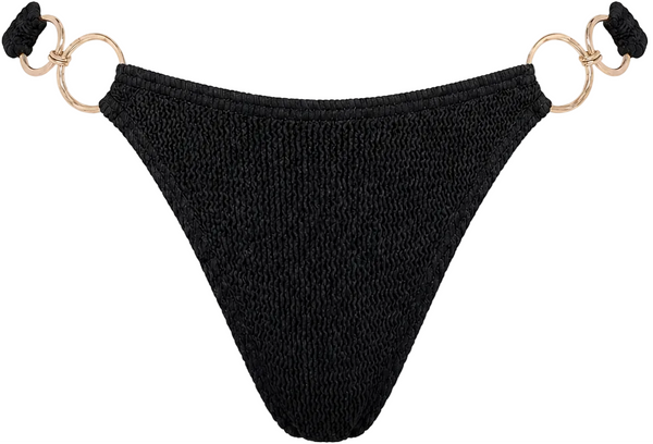 DUBAI MULTI GOLD RING MODERATE COVERAGE BIKINI BOTTOM