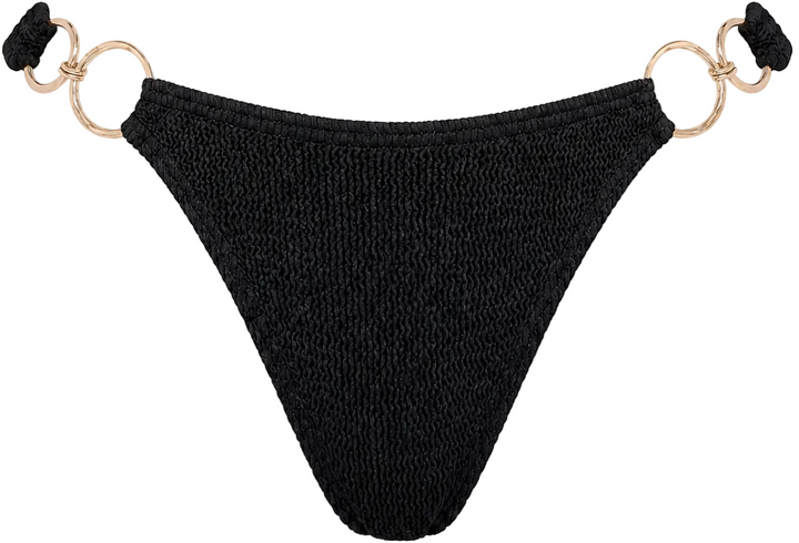 DUBAI MULTI GOLD RING MODERATE COVERAGE BIKINI BOTTOM