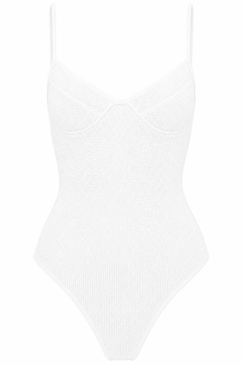 ST TROPEZ UNDERWIRE SPAGHETTI STRAPS ONE PIECE SWIMSUIT