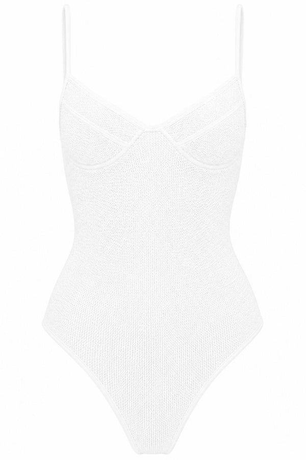 ST TROPEZ UNDERWIRE SPAGHETTI STRAPS ONE PIECE SWIMSUIT