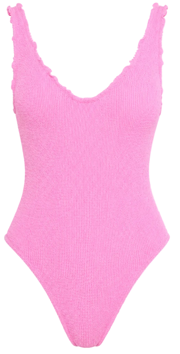 BERMUDA SCALLOPED ONE PIECE SWIMSUIT