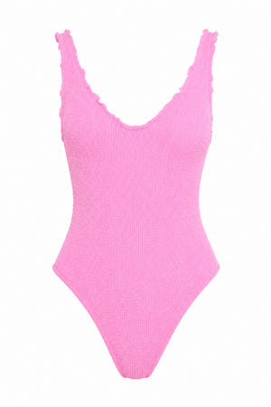 BERMUDA SCALLOPED ONE PIECE SWIMSUIT