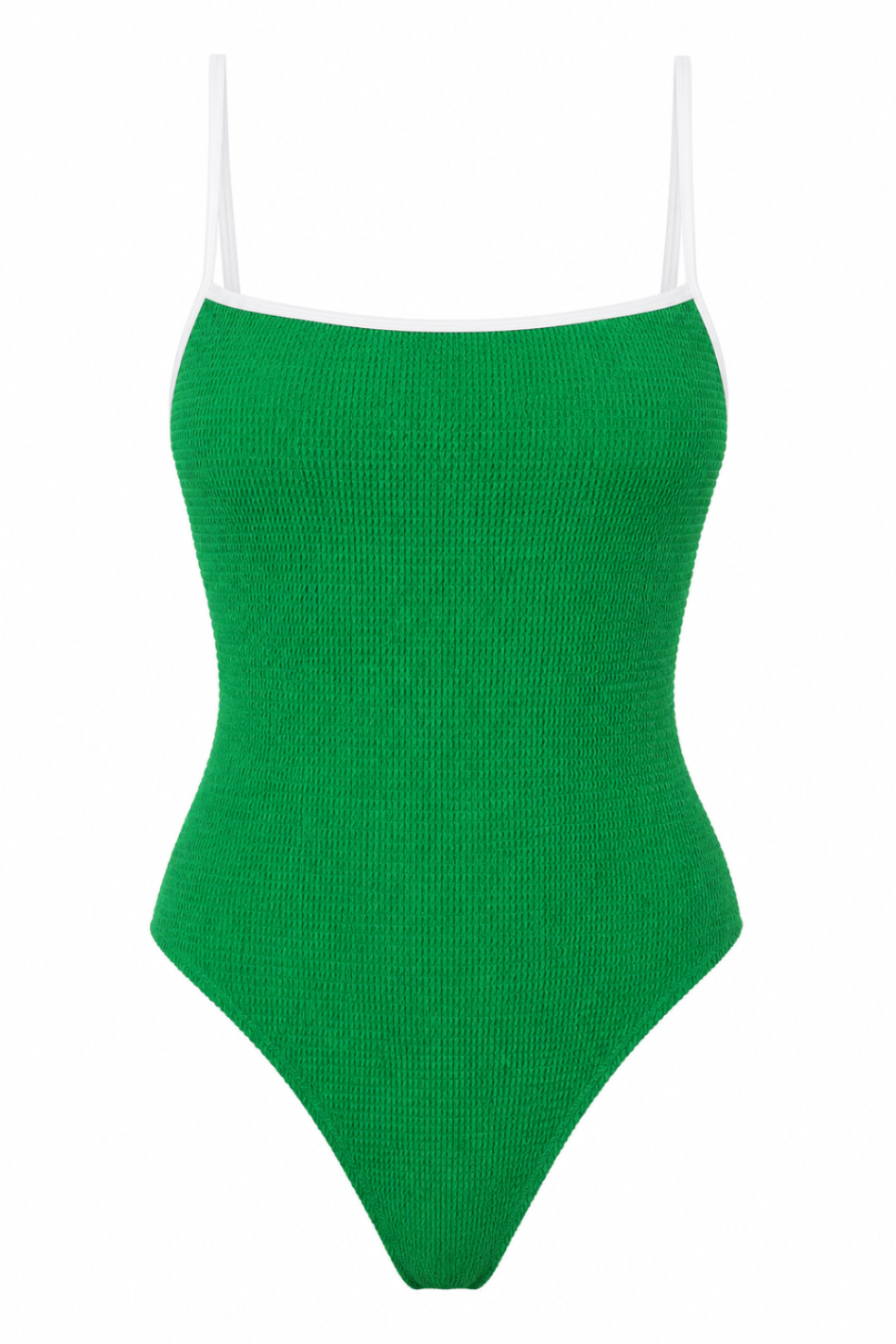 MONTE CARLO WHITE SPAGHETTI STRAPS ONE PIECE SWIMSUIT