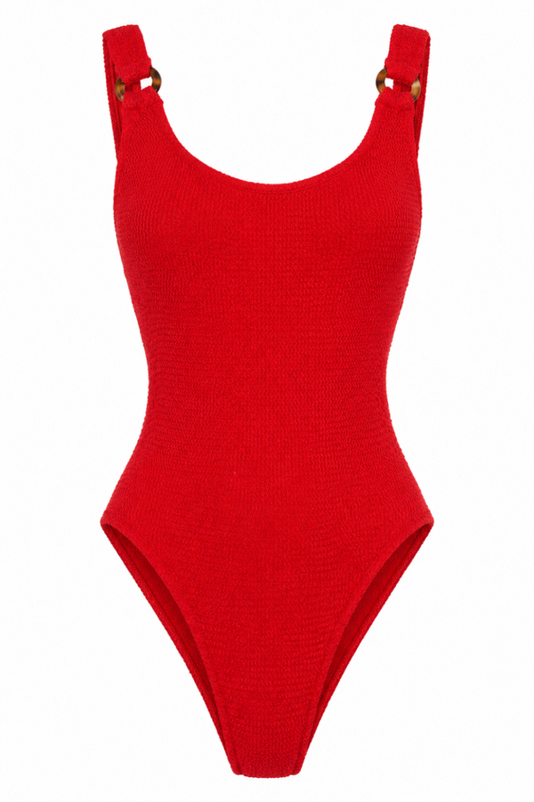 MILAN TORTOISE RINGS ONE PIECE SWIMSUIT