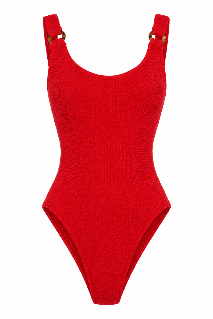 MILAN TORTOISE RINGS ONE PIECE SWIMSUIT