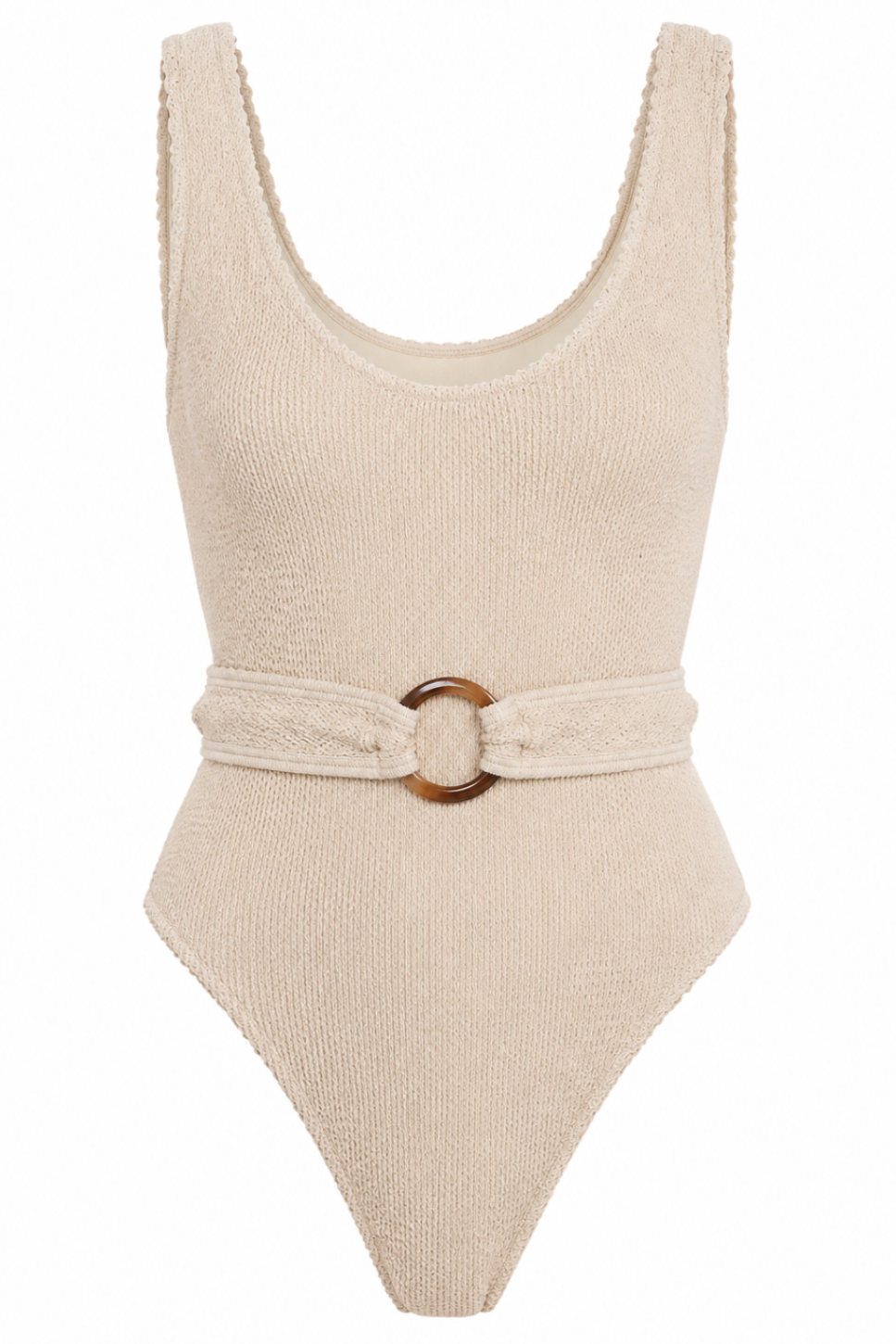 FLORENCE TORTOISE RING BELT ONE PIECE SWIMSUIT
