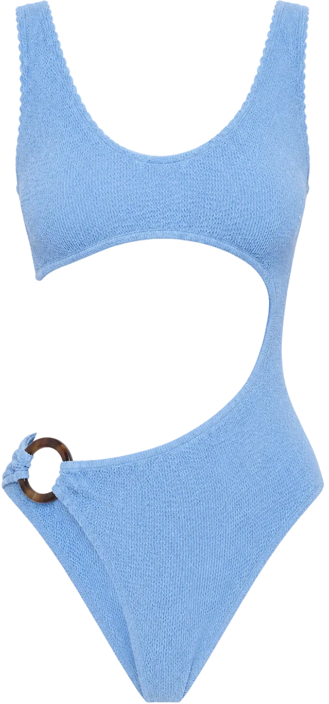 PORTOFINO CUTOUT TORTOISE RING ONE PIECE SWIMSUIT