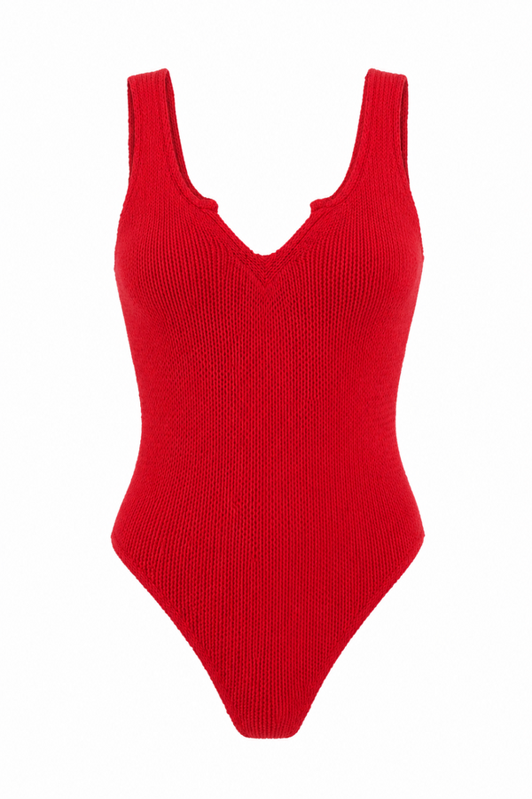 ST BARTS V-CUT ONE PIECE SWIMSUIT