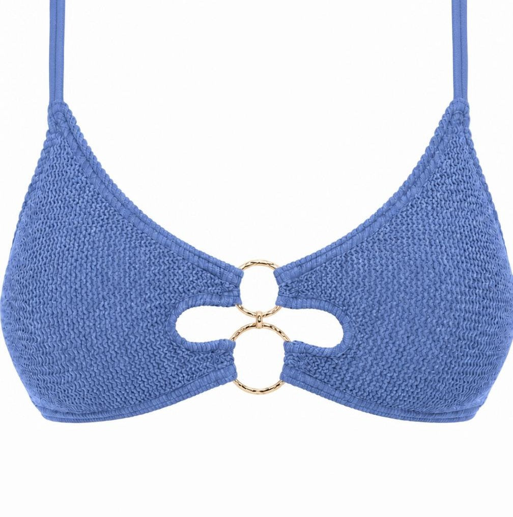 DUBAI MULTI GOLD RING BRALETTE BIKINI TOP