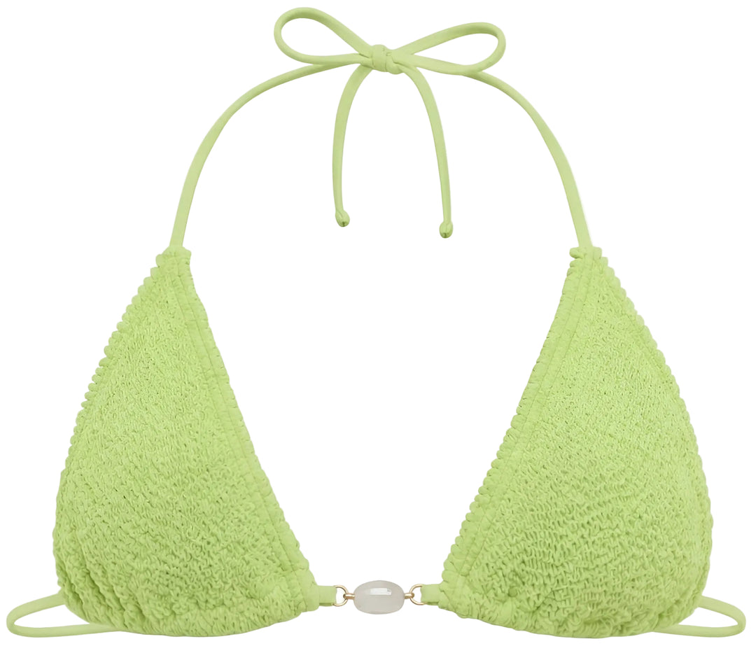 ALEXANDRIA STONE TRIANGLE STRINGS BIKINI TOP