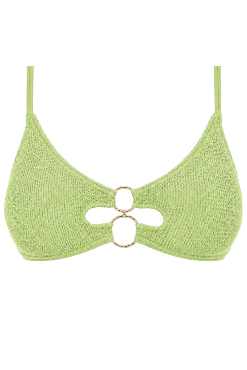 DUBAI MULTI GOLD RING BRALETTE BIKINI TOP