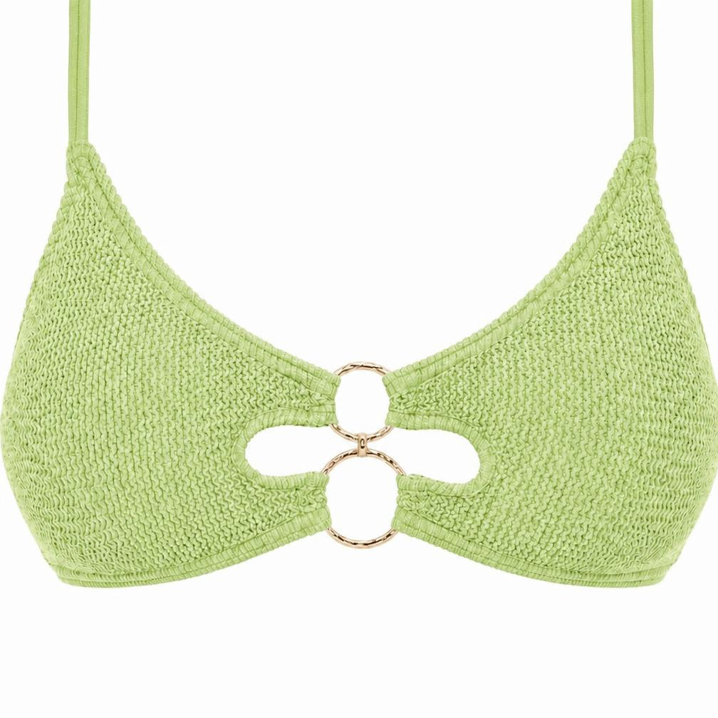 DUBAI MULTI GOLD RING BRALETTE BIKINI TOP