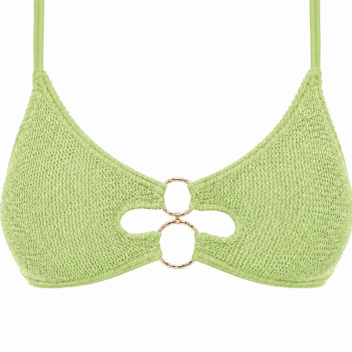 DUBAI MULTI GOLD RING BRALETTE BIKINI TOP