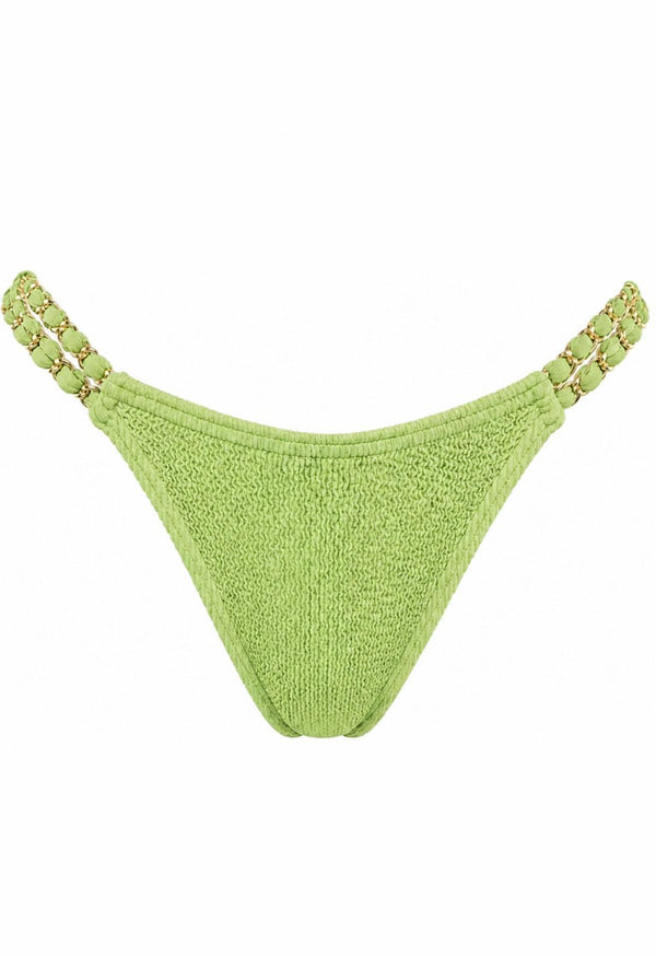 SYDNEY GOLD CHAINS FULL COVERAGE BIKINI BOTTOM