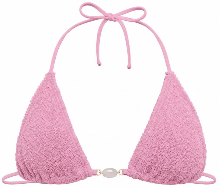 ALEXANDRIA STONE TRIANGLE STRINGS BIKINI TOP