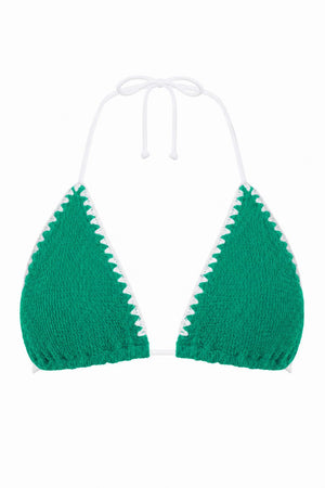 CROCHET JAMAICA TRIANGLE STRINGS BIKINI TOP