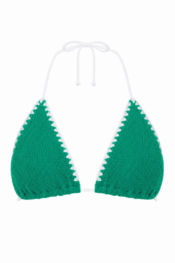CROCHET JAMAICA TRIANGLE STRINGS BIKINI TOP