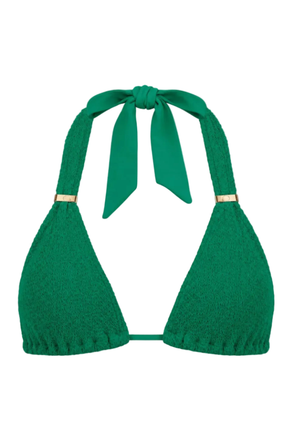 PARIS TRIANGLE GOLD SLIDERS BIKINI TOP
