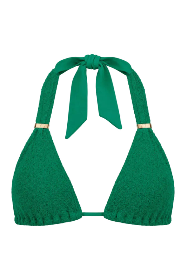 PARIS TRIANGLE GOLD SLIDERS BIKINI TOP
